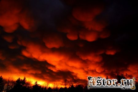 Mammatus clouds