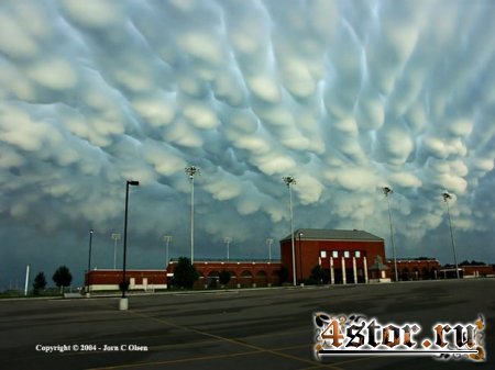 Mammatus clouds